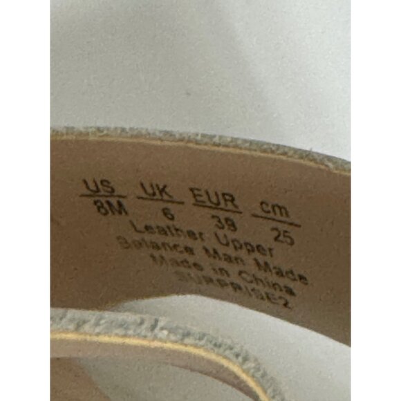 Franco Sarto White Cork Wedge Open Toe Sandals Heels Size 8 Surprise 2 Platform - Picture 9 of 9